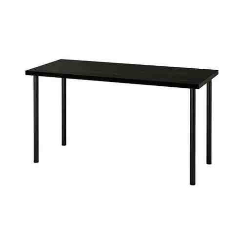Письменный стол, черно-коричневый/черный, 140x60 см LAGKAPTEN ЛАГКАПТЕН / ADILS АДИЛЬС арт. 29417475