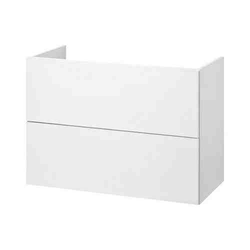 Шкаф под раковину с 2 ящиками, белый, 80x40x60 см FISKÅN ФИСКОН арт. 20497631